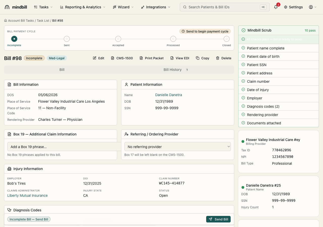 Step 2 — Add the report and the sender declaration