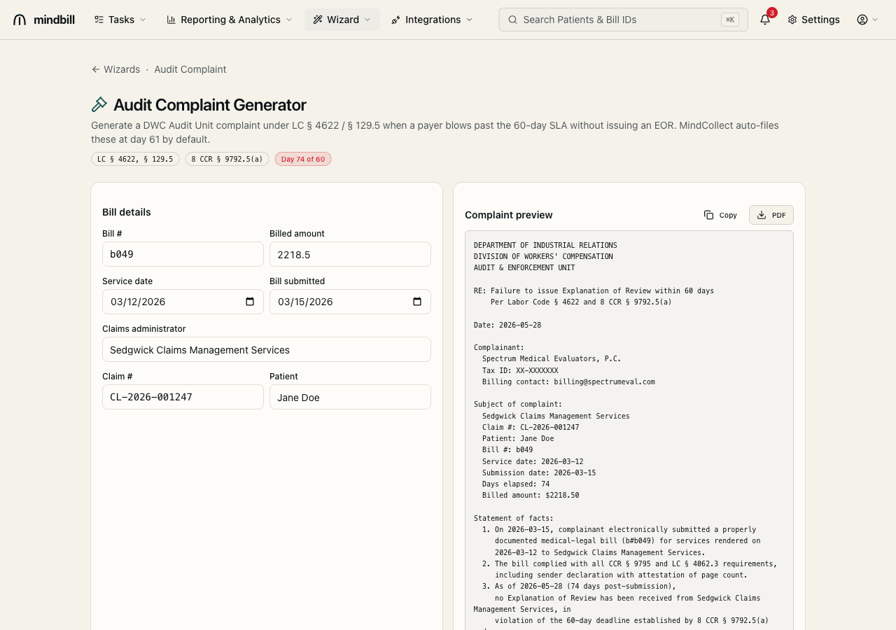 Step 4 — Escalate the 60-day breaches