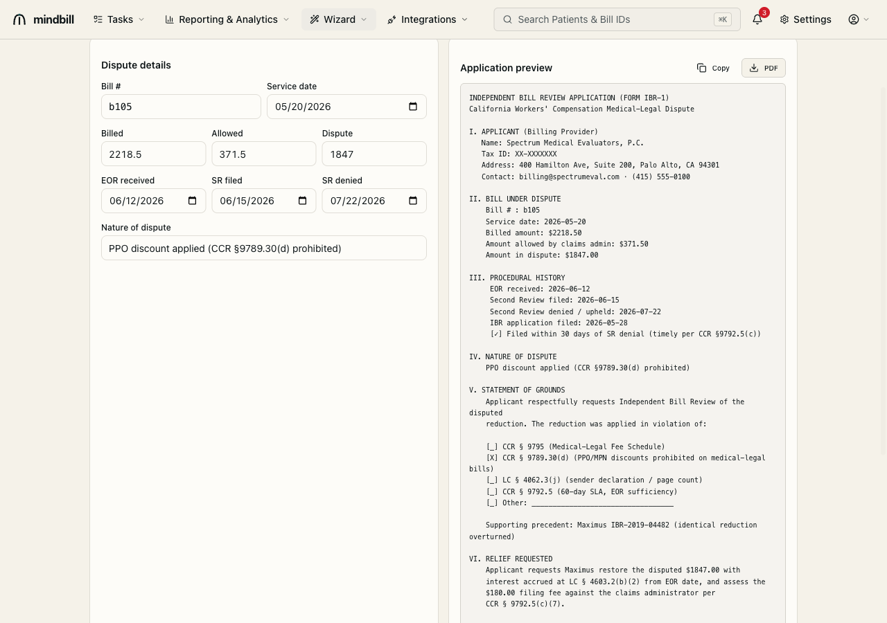 Step 4 — File with the Maximus citation attached