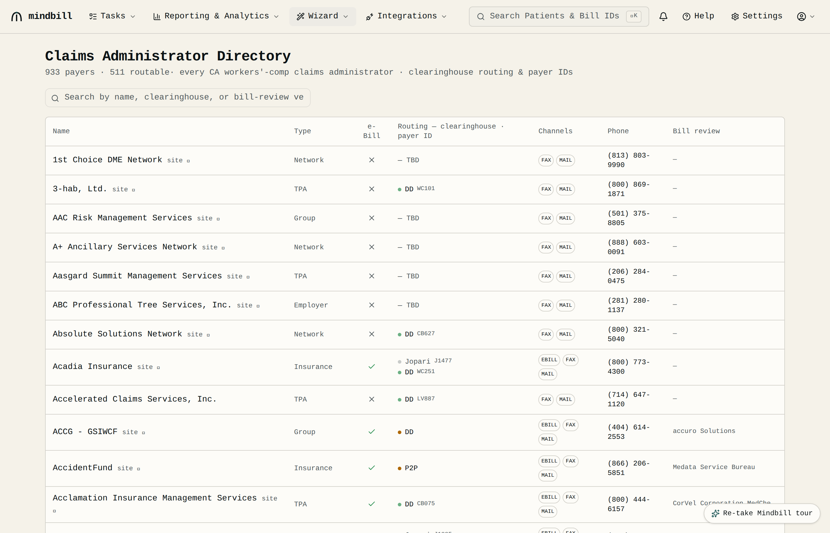 Step 3 — Search by name, AKA alias, or payer ID