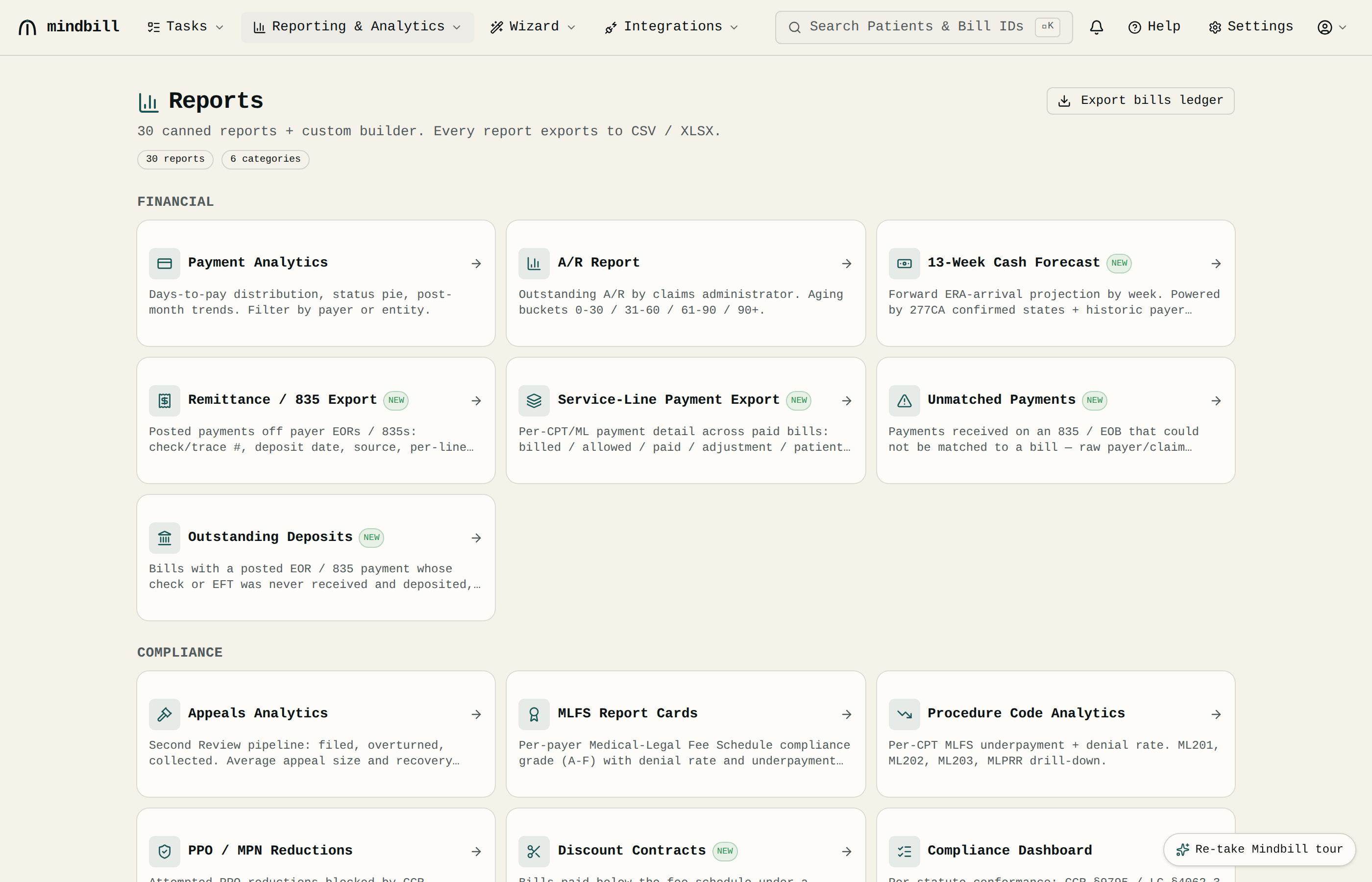 Step 1 — Open the report library